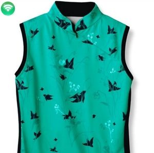 Terry Mandarin collar cycling jersey/ Shebeest